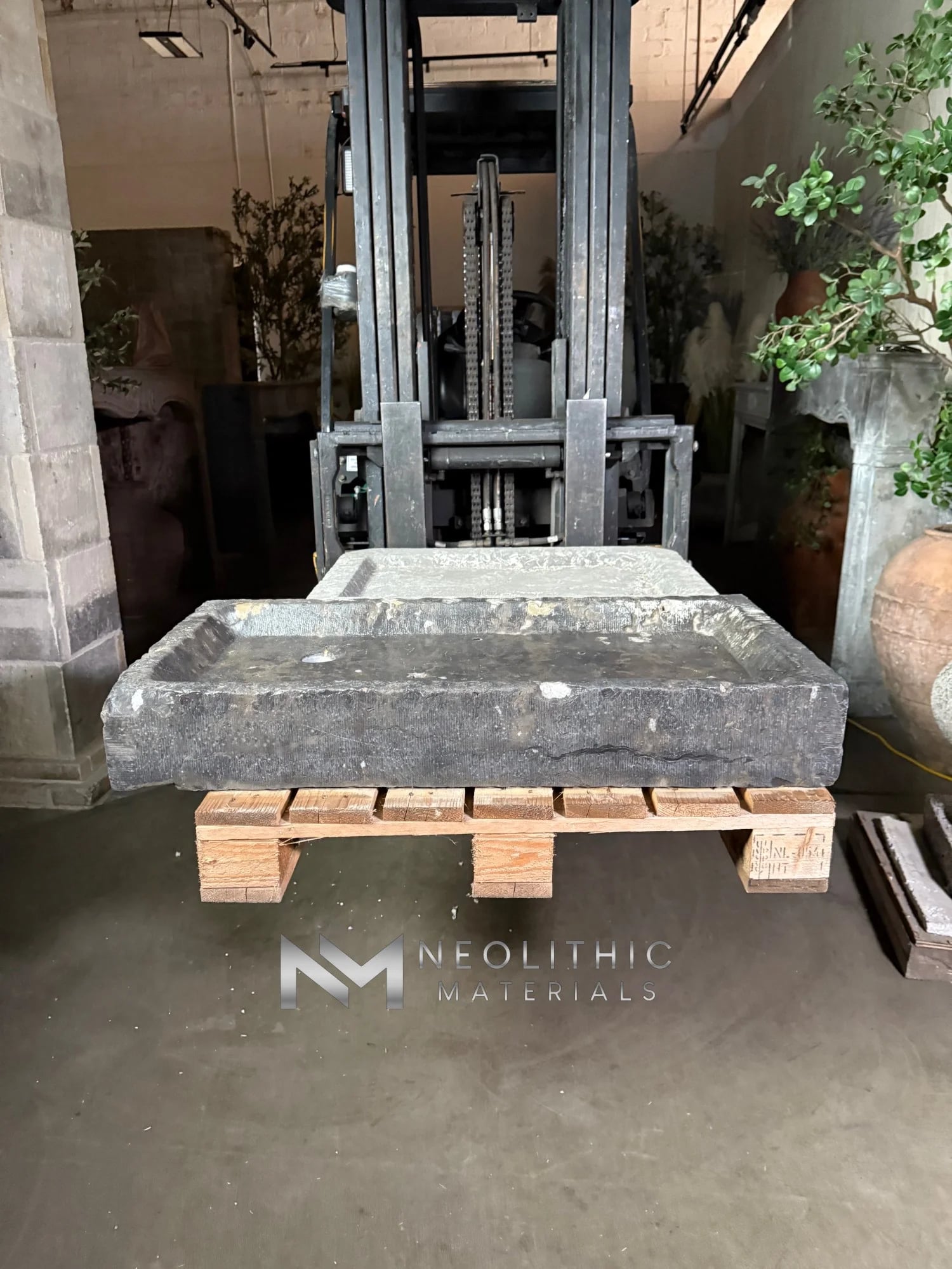 Antique Belgian Bluestone Sink thumbnail 7