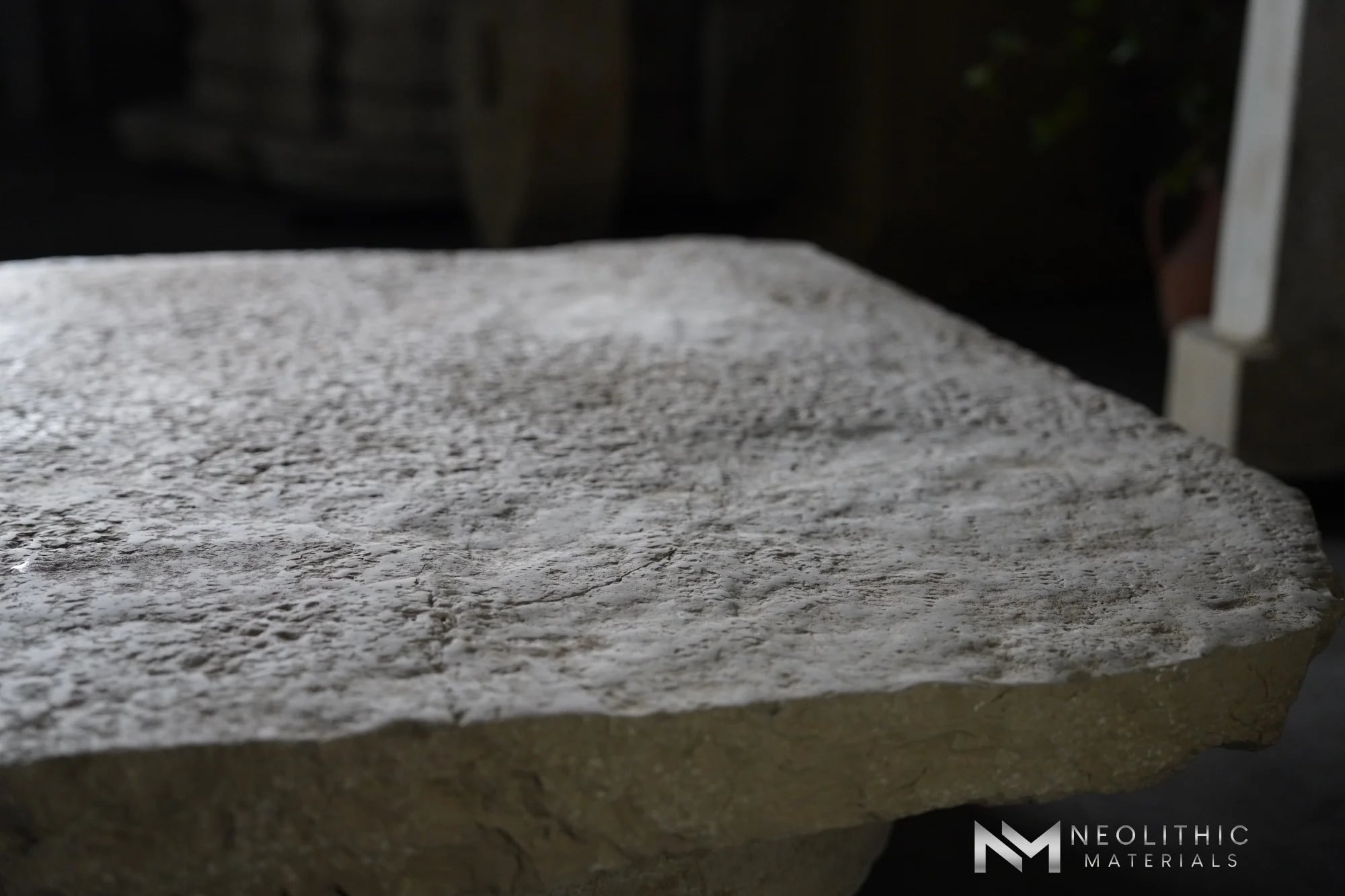 Antique Italian Limestone Table Top thumbnail 3