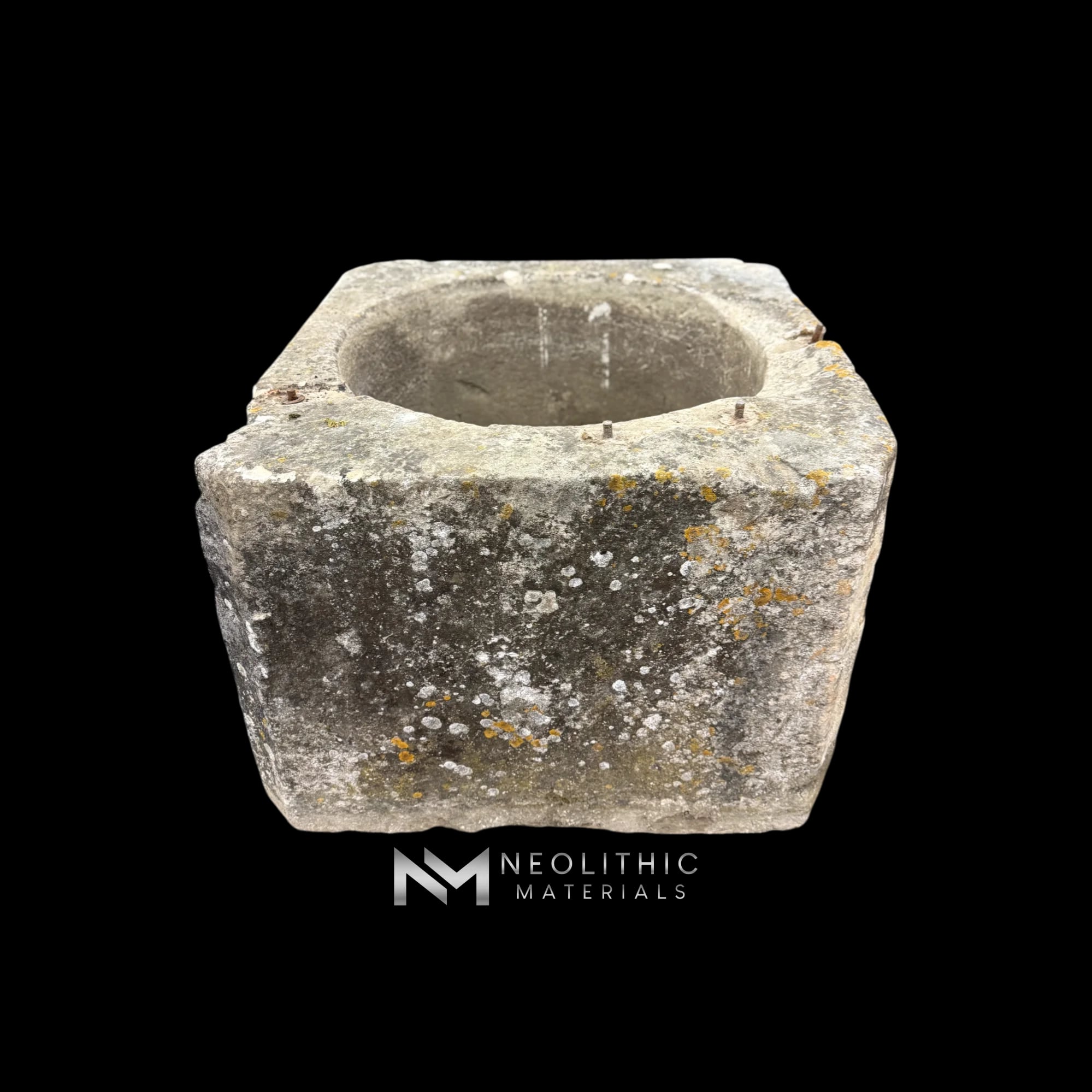 French Antique 19th Century Limestone Well Head